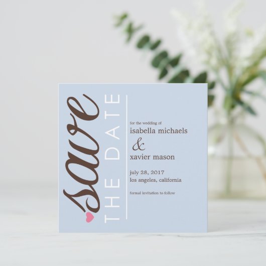 保存の日程 | 青い保存の日程のお知らせ セーブザデート (スタンド正面)