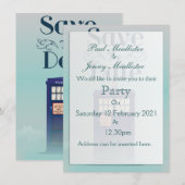 保存の日 イギリス警察ボックス 招待状 (正面/裏面)