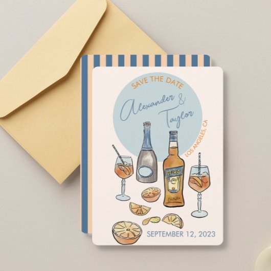 保存の日!イタリアンウェディング アペロールスプリッツ オレンジ