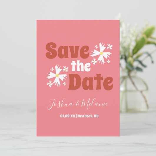 保存の日 デイジー グルーヴィー フローラル ピンク (スタンド正面)