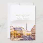 保存の日 パリ フランス 目的地 招待状 (裏面)