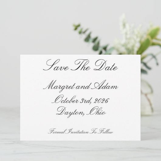 保存の日 招待状 (スタンド正面)