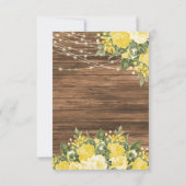 保存の日 木、ランタンと黄色の花 セーブザデート (裏面)