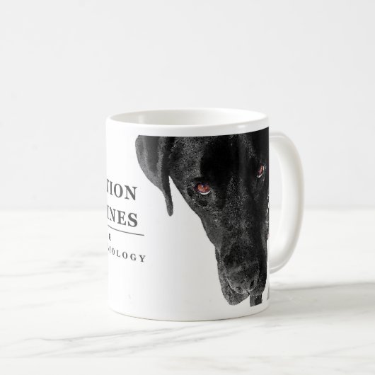 保存の犬の"Tucker"のコーヒー・マグ コーヒーマグカップ (正面右)