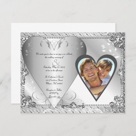 保存を結婚します日付の招待状 セーブザデート (正面/裏面)