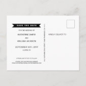 保存を結婚する機知に富んだ自由な飲み物日付 案内ポストカード (裏面)