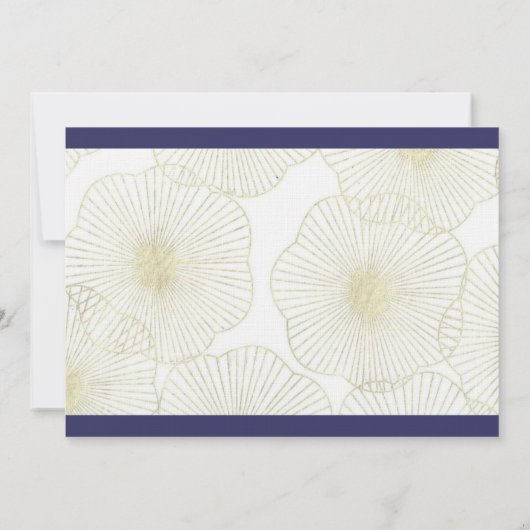 保存を結婚する海の貝日付カード セーブザデート (裏面)