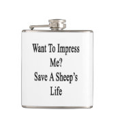 保存ヒツジの生命私に印象づけたいと思って下さい フラスク (正面)