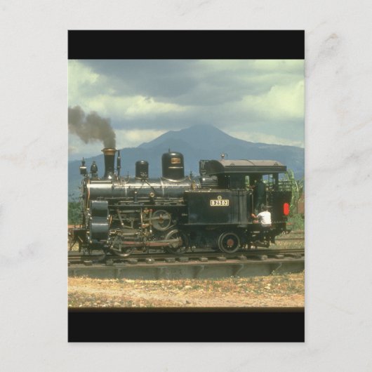 保存ラックタンクのポーズ(_Steam Train) ポストカード (正面)