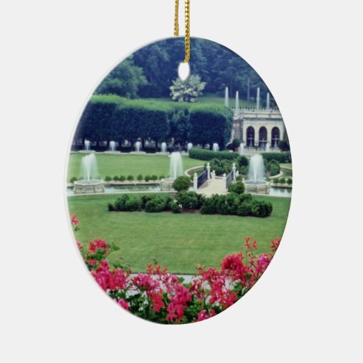 保存性のバルコニー、Longwoodガードからの赤い場面 セラミックオーナメント (右)