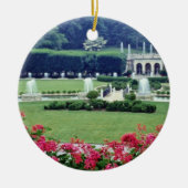 保存性のバルコニー、Longwoodガードからの赤い場面 セラミックオーナメント (正面)