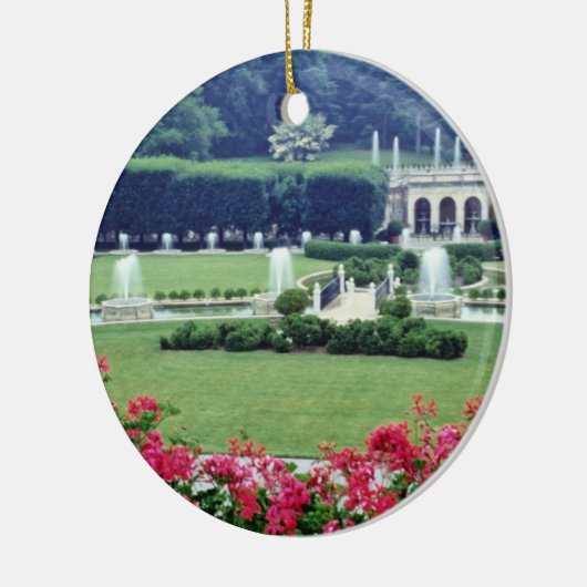 保存性のバルコニー、Longwoodガードからの赤い場面 セラミックオーナメント (左)