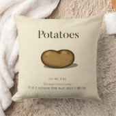 保存方法おもしろいポテト素朴サック クッション (ブランケット)