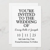 保存日おめでとうの招待状 招待状 (正面/裏面)