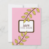 保存日お知らせテンプレート {ボヘミアンチック} 招待状 (正面)