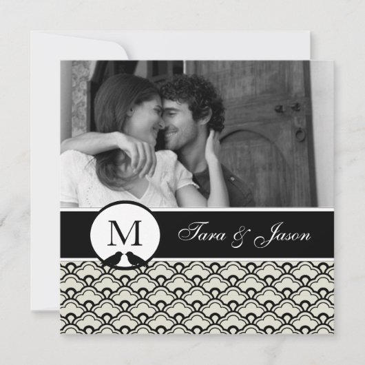 保存日お知らせ 招待状 (正面)