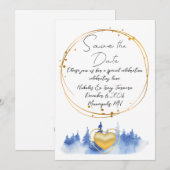 保存日を決めて 招待状 (正面/裏面)