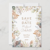 保存日付のお知らせ マグネット招待状 (正面)