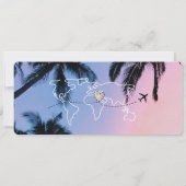 保存日付のご案内 パームビーチ 乗車券 招待状 (裏面)