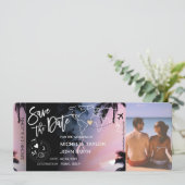 保存日付のご案内 パームビーチ 乗車券 招待状 (スタンド正面)