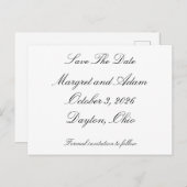 保存日付のポストカード インビテーションポストカード (正面/裏面)