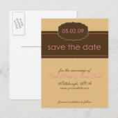 保存日付のポストカード テンプレート (正面/裏面)