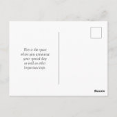 保存日付のポストカード ポストカード (裏面)