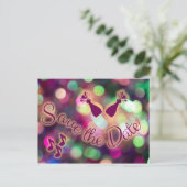 保存日付の招待状です！ ポストカード (スタンド正面)