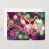 保存日付の招待状です！ ポストカード (正面/裏面)