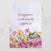 保存日付の招待状 招待状 (裏面)