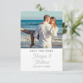 保存日付をカスタマイズ フォト＆名前 エンクロージャーカード (スタンド正面)