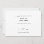 【保存日付カレンダー ゴールドハート 2023年4月】 招待状 (裏面)