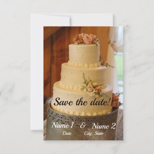 保存日付カード セーブザデート (正面)