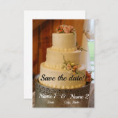 保存日付カード セーブザデート (正面/裏面)