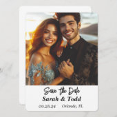 保存日付カード セーブザデート (正面/裏面)