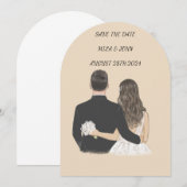 保存日付カード 招待状 (正面/裏面)