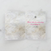 保存日付カード - 翼のあるケルト・ゲール結び サンキューカード (内部)