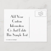 保存日付ポストカード 案内ポストカード (裏面)