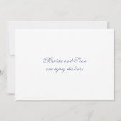 保存日付 - お祝いの月桂樹カード セーブザデート (裏面)