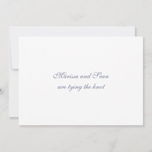 保存日付 - お祝いの月桂樹カード セーブザデート (裏面)