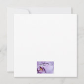 保存日付 ウェディング発表 オーキッド セーブザデート (裏面)