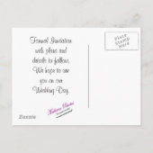 保存日付 - カスタマイズ 案内ポストカード (裏面)