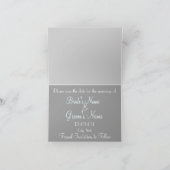 保存日付 カラーリリー - セージ 招待状 (内部)