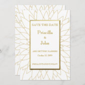 保存日付, グレートギャツビー, ダリア幾何学 セーブザデート (正面/裏面)