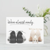 保存日付 シンプル & モダン 招待状 (スタンド正面)