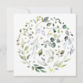 保存日付 ハーブ デザイン 招待状 (裏面)