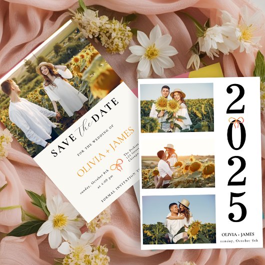 保存日付, フォト ミニマリスト 保存日付 招待状