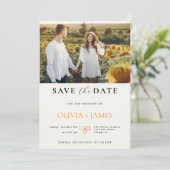 保存日付, フォト ミニマリスト 保存日付 招待状 (スタンド正面)