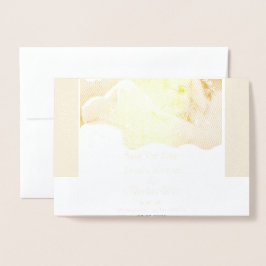 保存日付 フォト モダン マグネット ご案内 箔カード