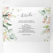 保存日付 フットサル 3つ折り招待状 全てが1つになった招待状 三つ折り招待状 (内部最初)